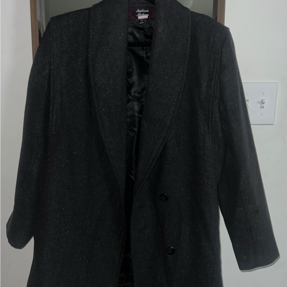 Stylish Grey Pea Coat